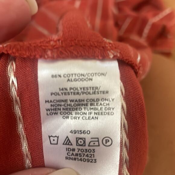 Loft beach dress off the shoulder striped dress new with tag small - Picture 6 of 6